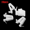 thumbnail image 4 of White Plastic Door & Garnish Moulding Clips Pack of 20 for Toyota For Lexus (6777158010) Interchange Part Number 6777158010, 4 of 6