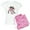 With Pink Camo Pant, variant on CafePress - Pig Star Pajamas - Women's Short Sleeve Print T-Shirt and Pants Light Cotton Pajama Set