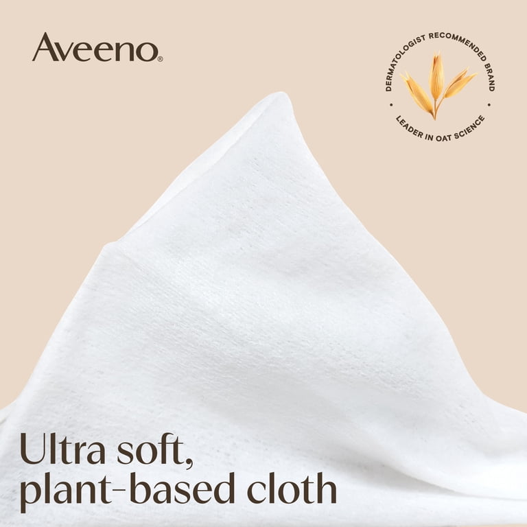 Aveeno Calm + Restore Unscented Face Wipes, 25 Count photo 5