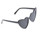 thumbnail image 3 of Gafas de sol de amor en forma de gafas de estilo retro vintage para mujer Negro, 3 of 7