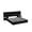 Black 08, variant on Twin Size Gaming Bed with Rotating TV Mount for 65 Inch TVs, Metal Mesh Frame Console Storage, LED Lights and Power Outlet, Iron Bed Frame, Black
