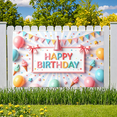 thumbnail image 4 of Colorful Design Happy Birthday Banner Decorative Pattern Ice Cream Balloons Party Prop for Kids Celebration Indoor Decoration Event Backdrop, 4 of 7
