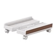 thumbnail image 4 of Ethern Computer Stand Holder Heavy Duty Sturdy Wide Adjustable Computer Riser Mobile PC White Wood Grain, 4 of 9