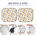 thumbnail image 6 of Honeii Dog Faces Print Foldable Car Sun Shade for Windshield, 2-Piece UV Protection Shade, Protects Car Interior, Ideal for Cars, Trucks, SUVs-Medium, 6 of 6