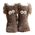 thumbnail image 2 of lionlar Thickened Slipper Socks Cozy Home Socks Stocking Cartoon for Living Room Bedroom Grey, 2 of 9