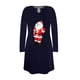thumbnail image 3 of Vestido largo de mujer de moda con estampado navideño de Papá Noel sexy para mujer Pompotops  ghjkhdj9849, 3 of 3