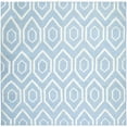 thumbnail image 2 of Safavieh Dhurries Bianca Geometric Area Rug, Blue/Ivory, 8' x 8' Square, 2 of 8