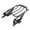 A Black Set, variant on Motorcycle Two Up Luggage Rack Docking Hardware For Harley Touring Road King Electra Glide 2014-2024