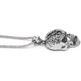 thumbnail image 4 of Collar con colgante de calavera de acero inoxidable, cadena de calavera, estilo gótico, hip hop, punk rock, para hombre, 4 of 5