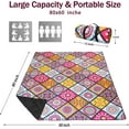 thumbnail image 4 of Picnic Blankets Beach Blanket 80" X 60" Extra Large Waterproof Camping Blankets Portable Outdoor Mat 3-Layer Blanket for Beach, Hiking, Park, Music Festival, Grass Lawn,Travel, 4 of 6