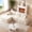 Off-white, variant on Garvee 109" Frameless Modular Sectional Sofa with Chaise, Corduroy Floor Couch with High-Density D30 Foam, Convertible Cloud Couch for Living Room, Beige