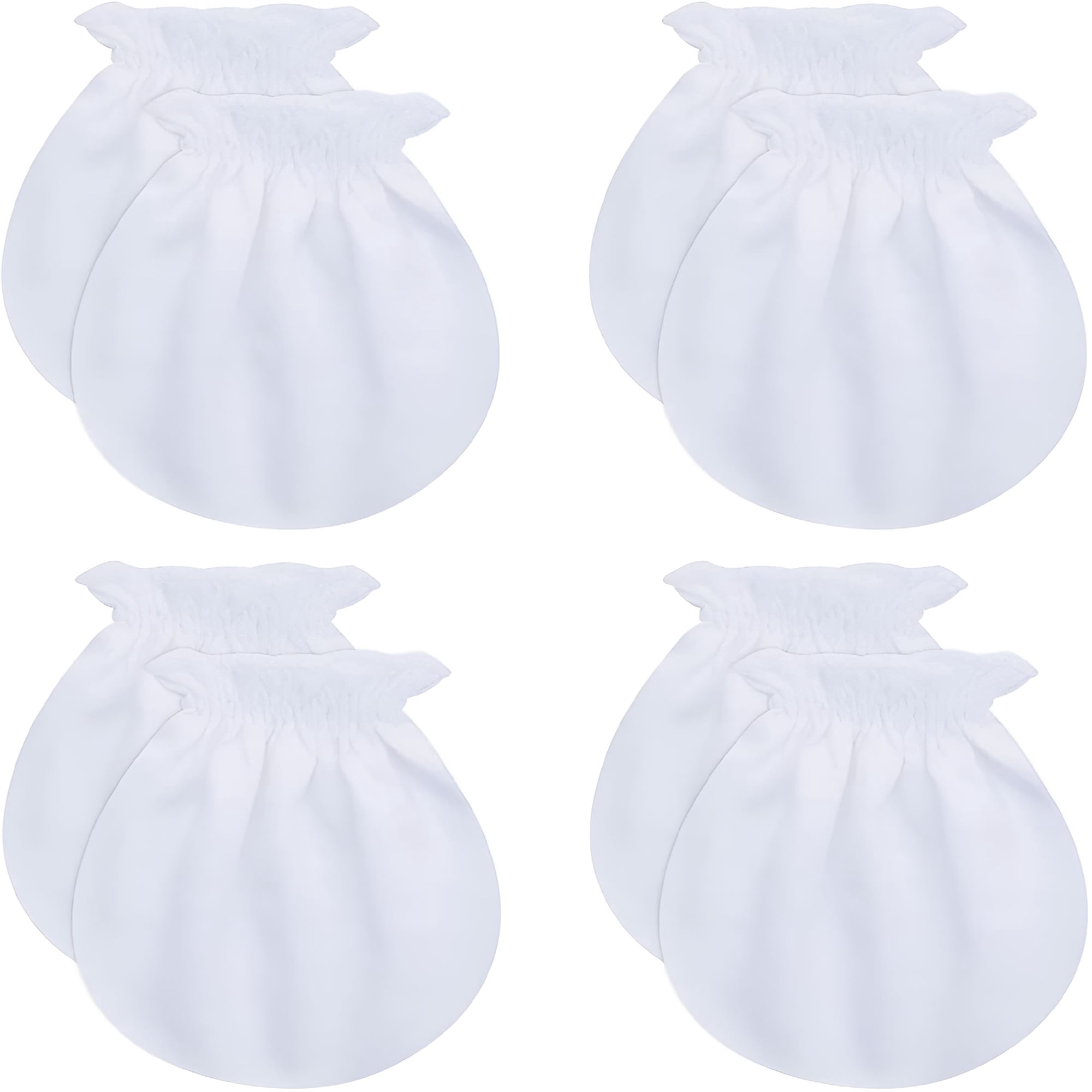 TELOLY No Scratch Mittens Cotton For Newborn Baby 0-6 Months Boys Girls