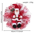 thumbnail image 3 of Guirnalda de luces navideñas de Papá Noel para otoño, bodas, cumpleaños, Halloween, Acción de Gracias, Navidad, decoración navideña de 20 pulgadas, 3 of 9