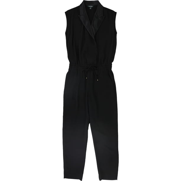 Mono de esmoquin Ralph Lauren para mujer, negro, 4P