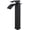 Black, variant on Waterfall Above Counter Sink Faucet Hot and Cold Bathroom Faucet Single Hole Stainless Steel Single Lever Basin Sink Faucet-Black