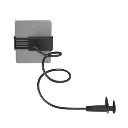 Gooseneck Tablet Stand Holder for Bed with Adjustable 70CM Long Arm and Stable Double Clip Designing