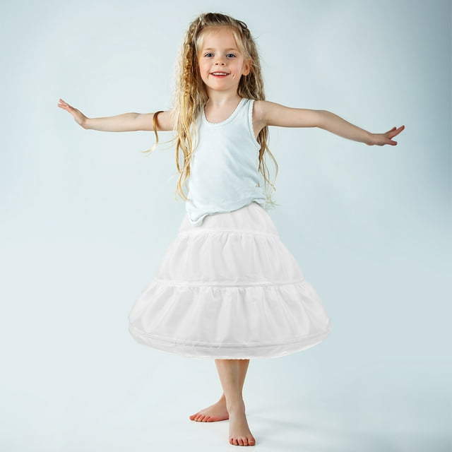 Vestido de disfraz para niña, enagua con aros, falda de crinolina y burbujas, enagua para niñas