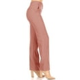 thumbnail image 2 of Women's Classic Straight-Leg Woven Dress Pants for Office and Work, 2 of 5