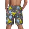 thumbnail image 4 of Goofa Geometric Printed Men's Swim Trunks Board Shorts Quick Dry Mens Swimming Trunks with Compression Liner,Breathable Fit Hawaii Beach Shorts-Small, 4 of 9