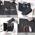 thumbnail image 4 of Multi-Functional Felt Pen Case, Pencil Pouch, Canvas Pencil Case, Felt Pockets, 4 of 5