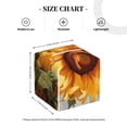 thumbnail image 3 of Picia Sunflower Blue Sky Pattern Tissue Box Cover,PVC Leather Square Holder,Tissue Box Holder with Magnetic Bottom,Facial Paper Organizer Dispenser-5.2"X5.2"X5.2", 3 of 8