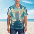 thumbnail image 2 of Fuzoiu Sunshine Cute Winged Cat Print Hawaiian Shirt for Men, Summer Beach Casual Short Sleeve Button Down Shirts, Men’s Beach Summer Shirts with Pocket,X-Large, 2 of 7