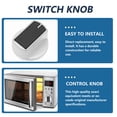 thumbnail image 4 of IFANLANDOR 4pcs Universal Control Knobs Zinc Alloy Temperature Control Black Kitchen Use, 4 of 8