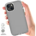 thumbnail image 4 of Entronix Heavy Duty Case Designed for iPhone 15 Shockproof Triple Layer Rugged Case, Gray, 4 of 6