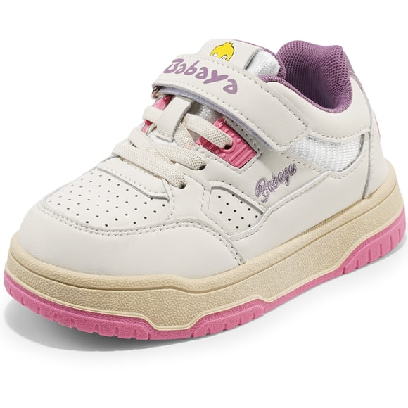 Babaya Kids Skate Shoes Children's Casual Sneakers High Top Non-Slip Rubber Sole for Girls School & Play