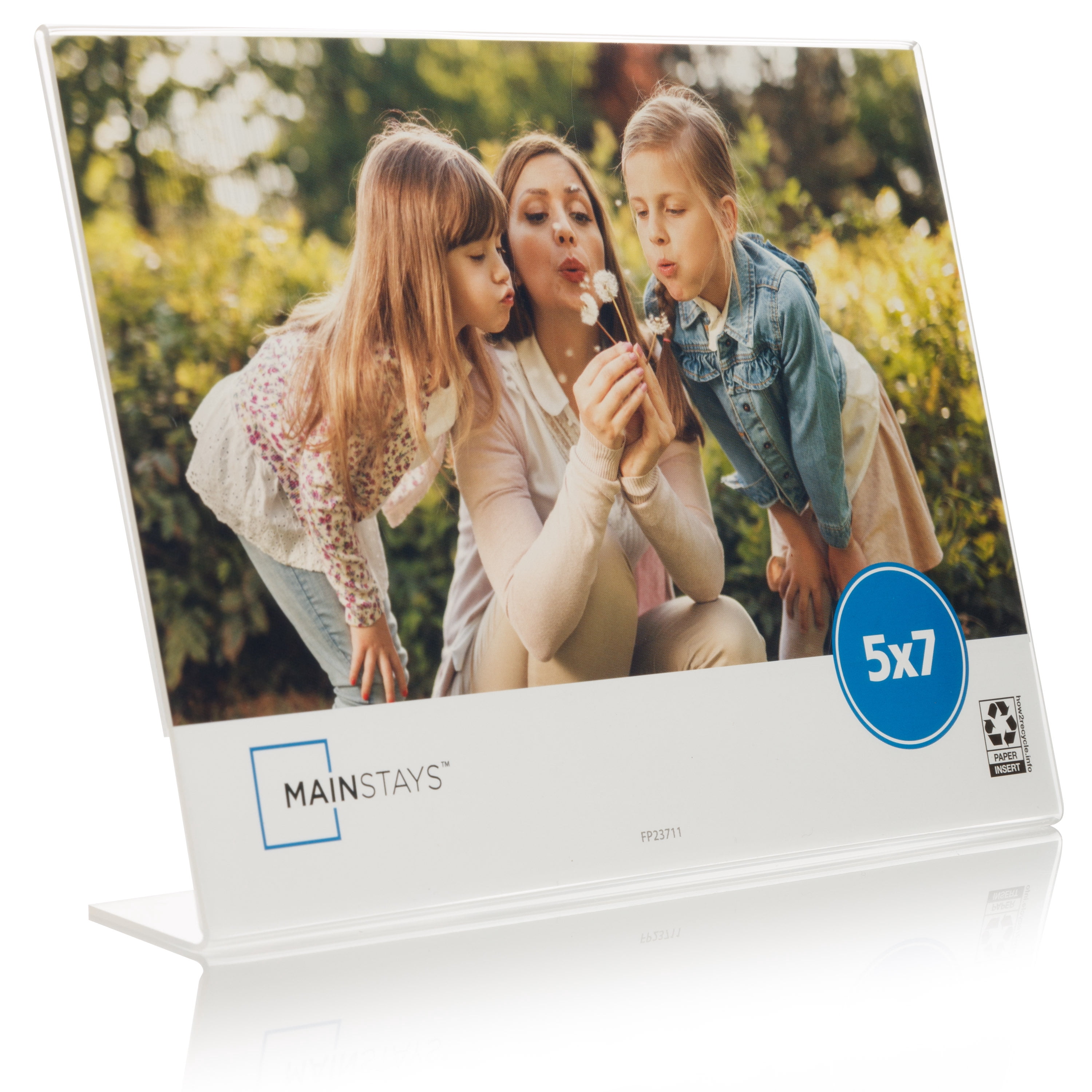 Mainstays 5" x 7" Clear Acrylic Self Standing Tabletop Picture Frame