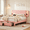Pink-B, variant on Winkalon Twin Upholstered LED Bed Frame with Drawer, Velvet Princess Platform Bed with Charing Station, Solid Wood Slats Support,No Box Spring Needed, Pink
