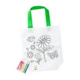 thumbnail image 2 of Bolsa de regalos para colorear, bolsa de regalos para fiestas, colorea tu propia bolsa para manualidades. pájaro flor, 2 of 9