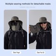 thumbnail image 6 of Kmdttou Men's Outdoor Face Hat Mountaineering Fishing Sun Shade Sunscreen Hat Large Shawl Fisherman's Hat ,Eco-Friendly Straw Sun Hat, 6 of 8