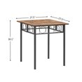 thumbnail image 3 of Dining Tables Kitchen Dining Room Table, Iron Wood Square Table for Kitchen Dining Room Furniture,Modern Dining Tables, 3 of 9