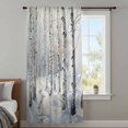 thumbnail image 4 of Christmas Tree Sheer Curtains 54 Inches Long, White Winter Xmas Snowflake Light Filering Curtains, Breathable Simi Curtain Privacy Drapes for Kitchen Bathroom Nursery Small Window Treatment, 4 of 9