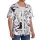 thumbnail image 2 of Balery Cowboy Camisa Casual de Manga Corta con Botones para Hombre, Texturizada, Estilo Cubano, para Playa, Verano-XX-Large, 2 of 5