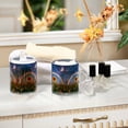 thumbnail image 4 of Yayeee 2 Pack Qtip Holder Bathroom Cotton Swab Canister with Lid Clear Dispenser Set, Sunflower Moon, 4 of 6