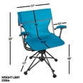 thumbnail image 3 of Zenithen Outdoor 360 Degree Portable Lawn Swivel Camping Chair w/ Arms, Teal, 3 of 7