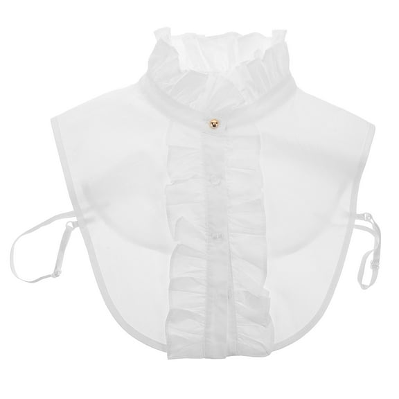 Raindrops 1Pack Ladies' False Collar White Detachable Layering Collar for Women's Fashion Styles