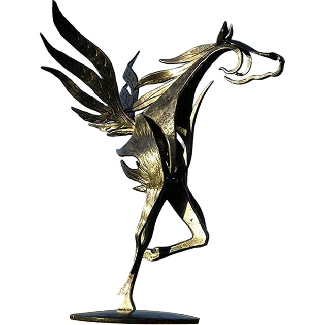 Caballo Rústico, Estatua Moderna, Arte De Metal, Estatua De Caballo Resistente Al Agua Para El Hogar, Estante De Libros, Chimenea, Decoración De Escritorio De Oficina Kearding HA041330-02