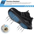 thumbnail image 3 of Zapatos con punta de acero Tinefiy, ligeros y antideslizantes para mujer, 3 of 8