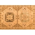 thumbnail image 1 of Ahgly Company Indoor Rectangle Abstract Orange Modern Area Rugs, 2' x 4', 1 of 4