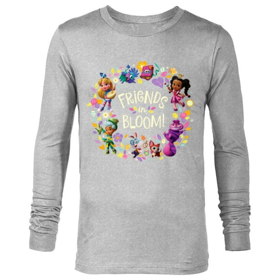 Disney Alice's Wonderland Bakery Friends in Bloom - Long Sleeve T-Shirt for Men - Customized-Athletic Heather