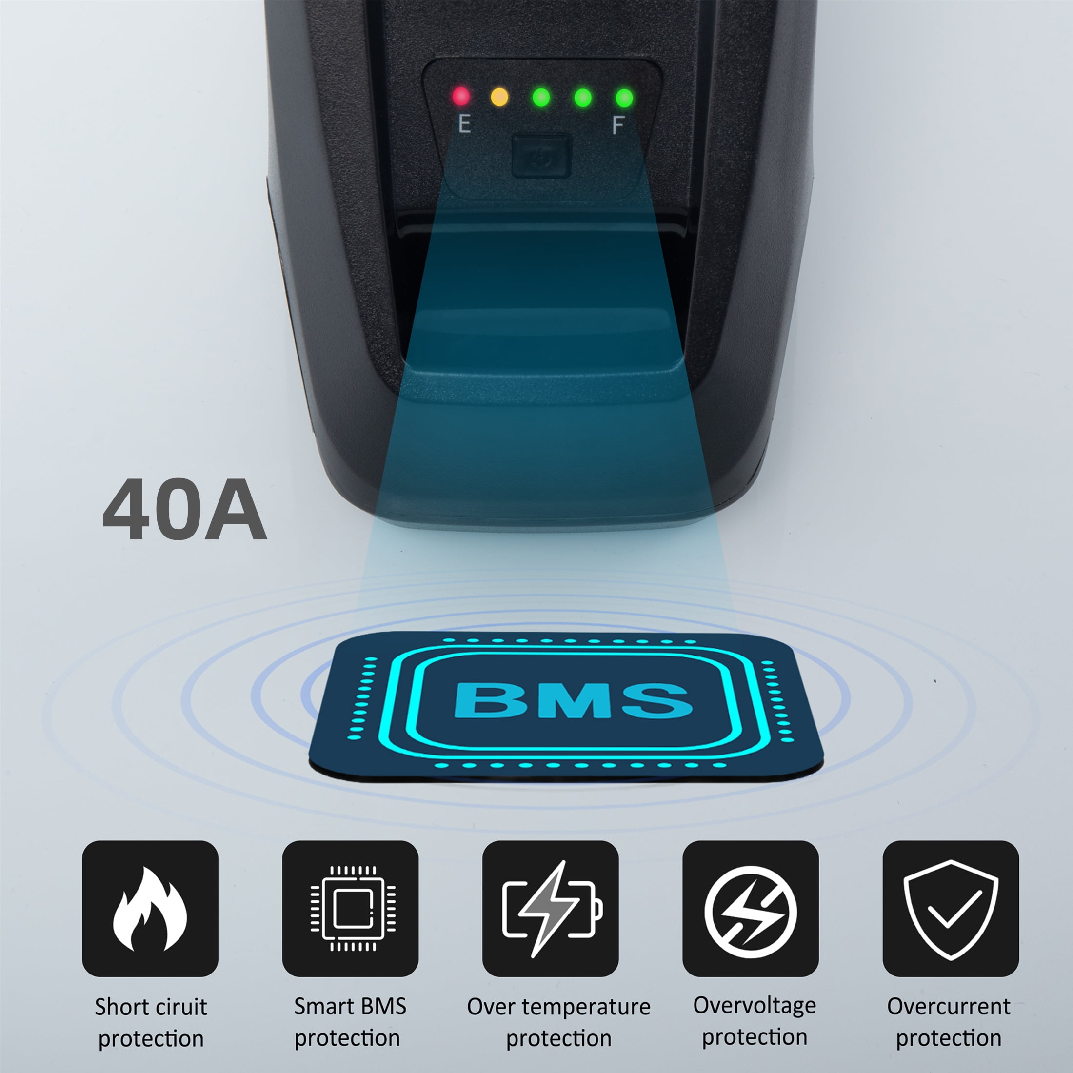 CAO MM 48V 15Ah Ebike Battery 5 Pins Lithium Battery 48V Battery 1500W for Electric Bicycle