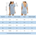 thumbnail image 5 of Sexy Nightgown for Women, Modal Crisscross Pajamas Backless Sleepwear Women Short Sleeve Sleep Shirt/Dress Round Neck Soft Nightshirts Plus Size, 5 of 5