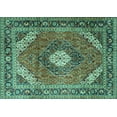 thumbnail image 1 of Ahgly Company Indoor Rectangle Persian Turquoise Blue Traditional Area Rugs, 3' x 5', 1 of 4