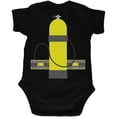 thumbnail image 2 of Halloween - Scuba Diver Costume Soft Baby One Piece Black 18-24 M, 2 of 2
