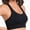 Black, variant on Front Closure Wireless Sports Bra,Push Up Back Beauty Bra,Breathable Stretchy Bra for Running Yoga Gym Active Wear (Women's or Women's Plus)