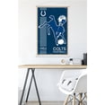thumbnail image 2 of NFL Indianapolis Colts - Retro Logo 14 Wall Poster with Magnetic Frame, 22.375" x 34", 2 of 6