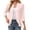 Pink, variant on cocolona Lightweight Cardigans for Women Ruffle Open Front Solid Color Long Sleeve Summer Fall Tops Flowy Loose Sun Protection Cardigan